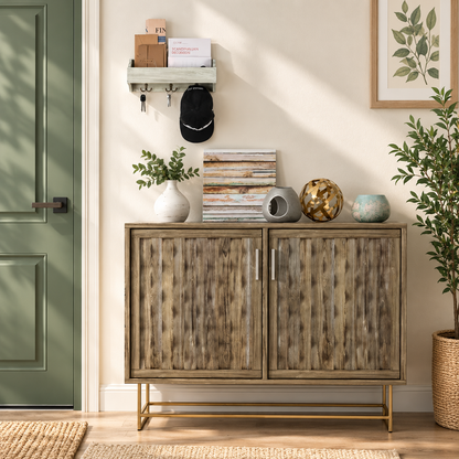 Wooden Wall Key Organizer Shelf