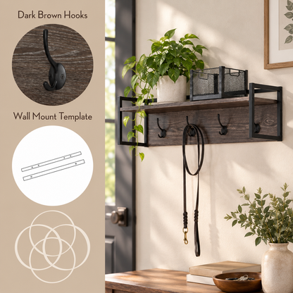 Afton Wall Mounted Coat Rack