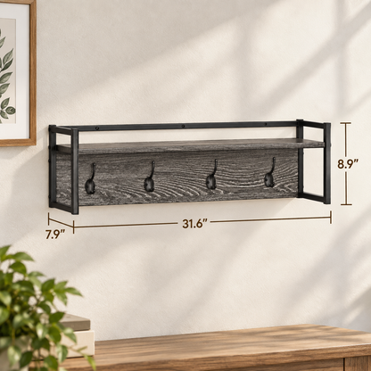 Afton Wall Mounted Coat Rack