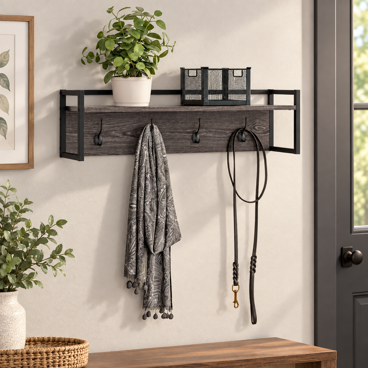 Afton Wall Mounted Coat Rack