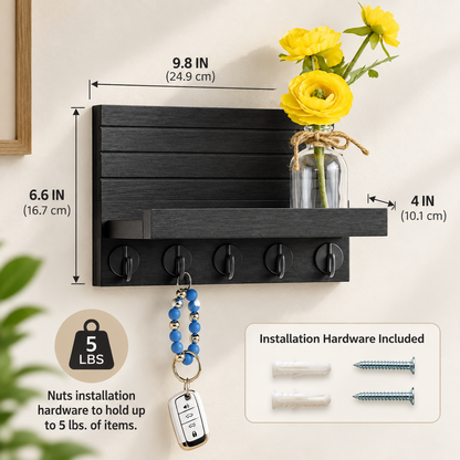 Wall Mounted Mail Key Organizer