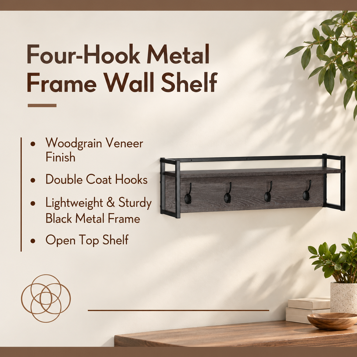 Afton Wall Mounted Coat Rack