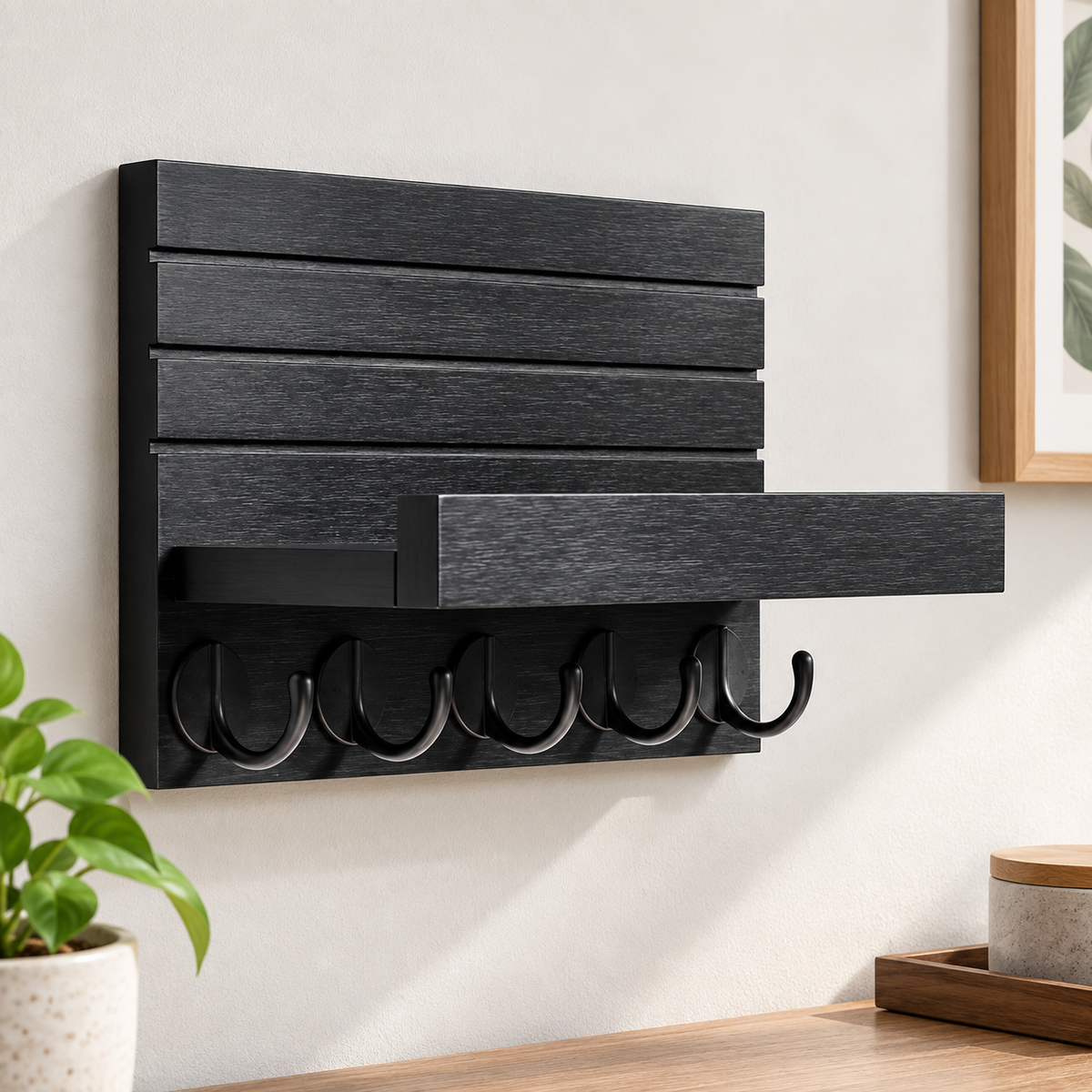 Wall Mounted Mail Key Organizer